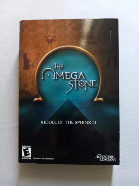 Big Box PC Game Omega Stone Riddle of  Sphinx II • 98/2000/ME/XP FACTORY SEALED