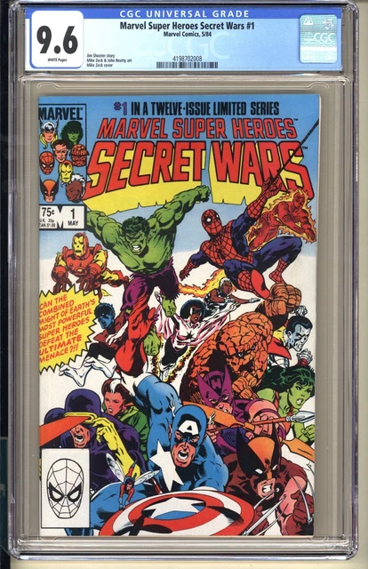 Marvel Super Heroes Secret Wars #1  CGC 9.6 WP NM+ 1984 Spider-Man 1st Beyonder