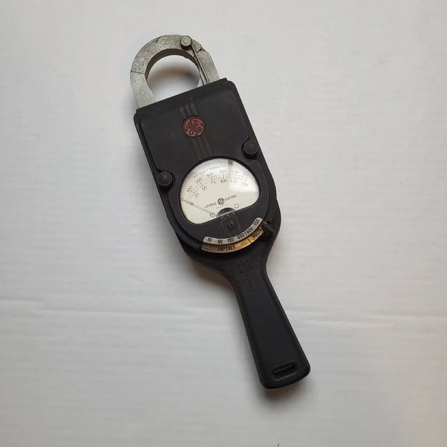 Vtg GE A-C Volt Ammeter General Electric AK-1 Amperes Tested