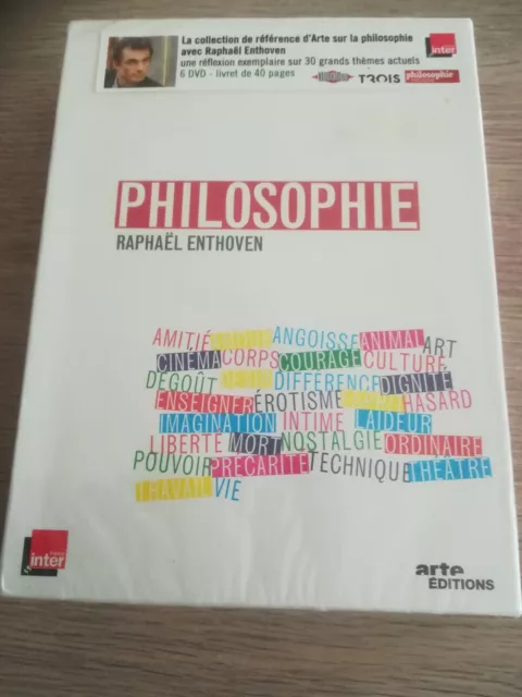 Coffret 6 Dvd + Livret Neuf Sous Blister Philosophie  Raphaël Enthoven