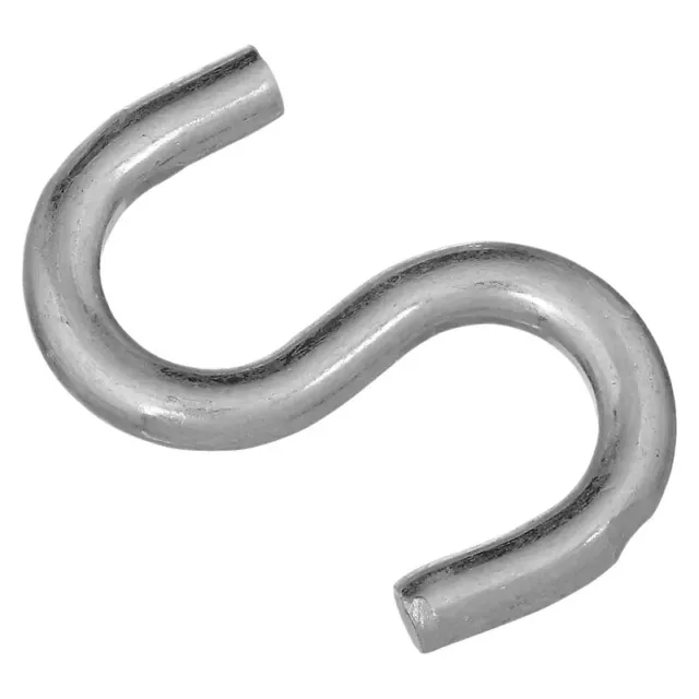 2.5" open S hook- Zinc Plated-National Hardware-Lot of 4ct