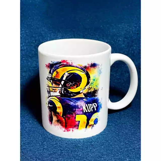 Rams/Cooper Kupp Ceramic Custom Made Mugs 12oz/340ml Made To Order