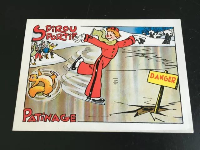 Rare ancienne carte postale Spirou Sportif PARFAIT ETAT