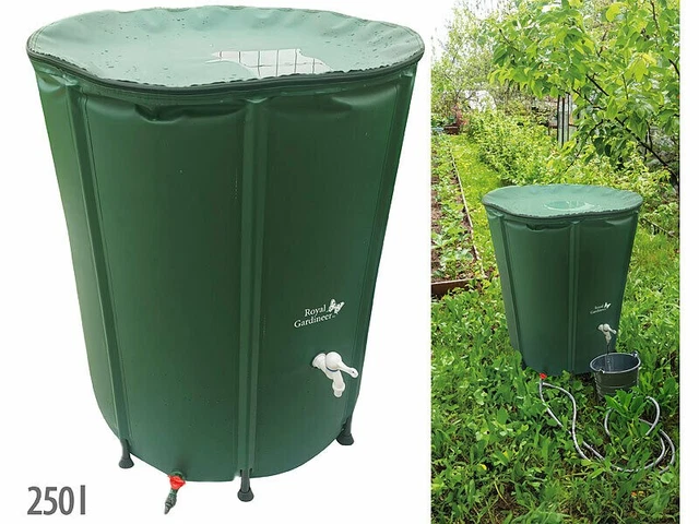 Récupérateur d'eau de pluie mural 650L, Mural Anthracite, Belli jardin Récupérateur d'eau de pluie mural 650L, Mural Anthracite, Belli jardin