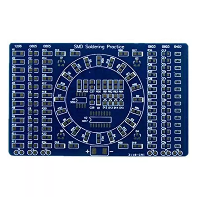 Kit DIY Tablero de PráCtica de Soldadura LED SMD NE555 Giratorio Kit de Bri1319