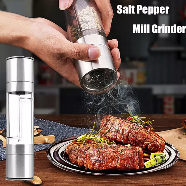 Perfex Adjustable Pepper Grinder Mill, Made in France, High-Carbon Steel  Mechanism, 4.5-Inches, Silver