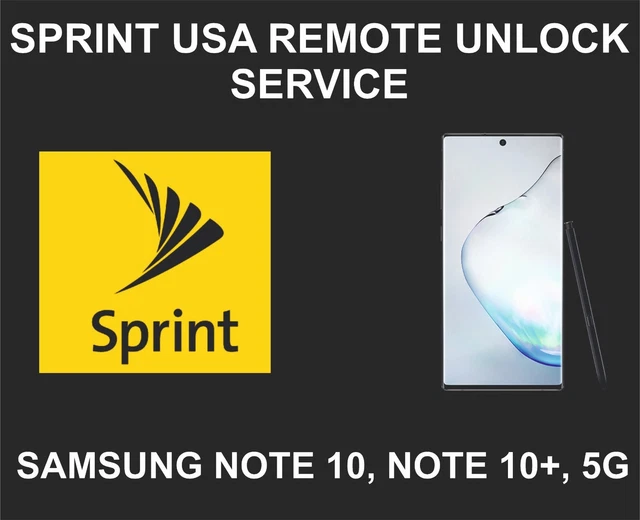 Samsung Unlock Service, Samsung Note 10, Note 10 Plus, 5G, 4s