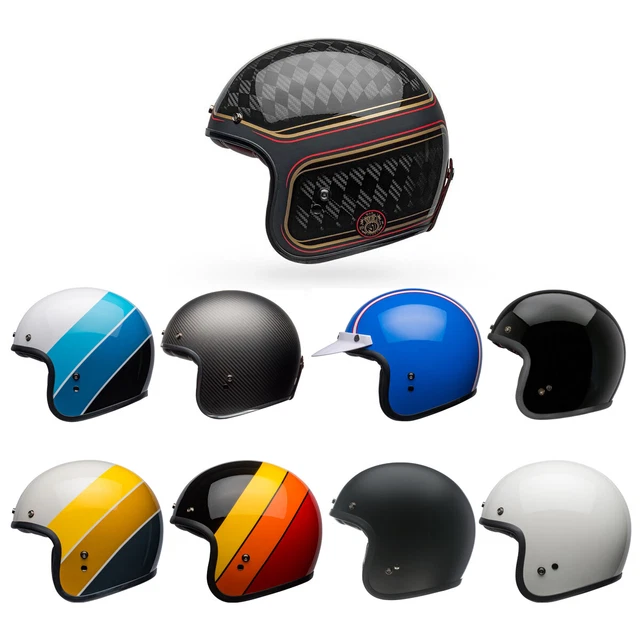 Bell Custom 500 Open Face Motorcycle Helmet DOT Approved
