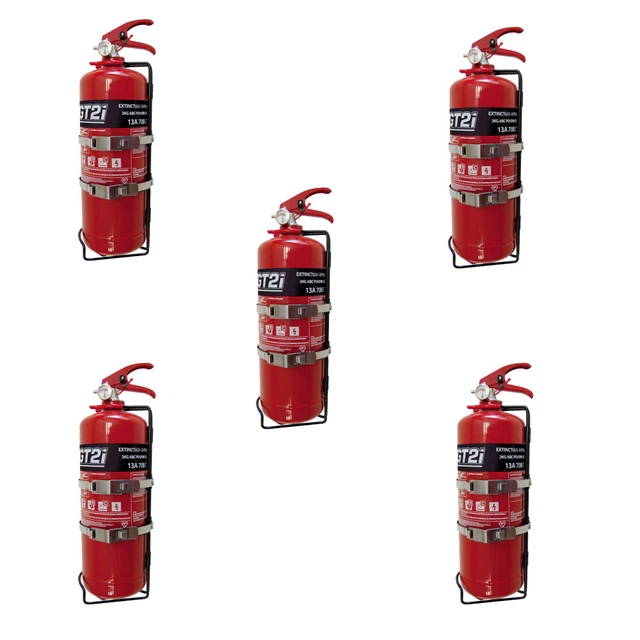 Pack 5x extincteurs GT2i mécanique 2kg poudre 1006031-defaultCombination