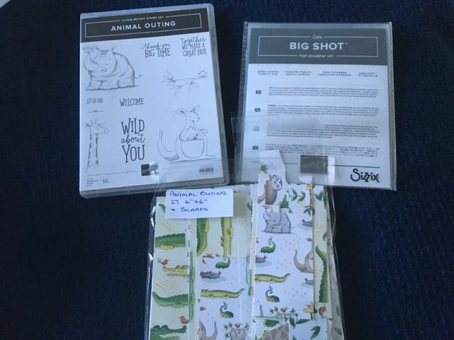 Stampin up - Tierausflug Stempelset, Koordinationsstanzset & Designerpapier