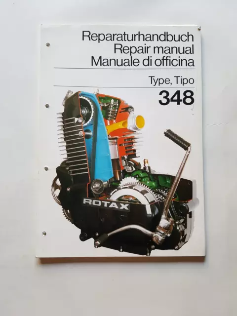 Motore Rotax 348 manuale officina originale italiano workshop manual