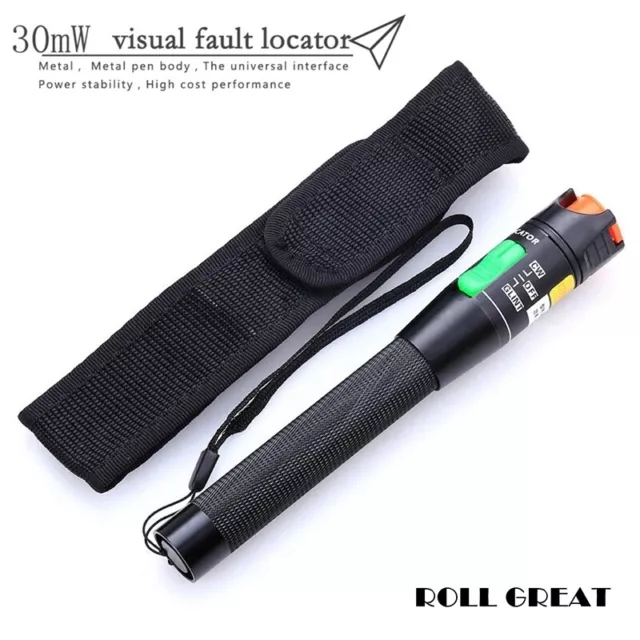 New 30mW VFL Visual Fault Locator Fiber Optic Cable Tester FTTH Test Equipment