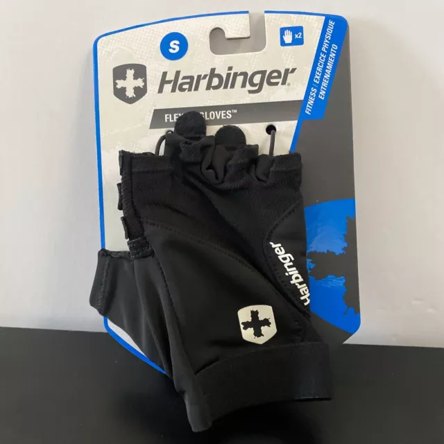 Harbinger Unisex FlexFit Weight Lifting Gloves - Black Small Brand New