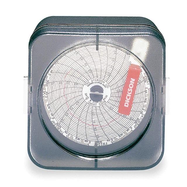 DICKSON SC367 Temp Chart Recorder,3 In