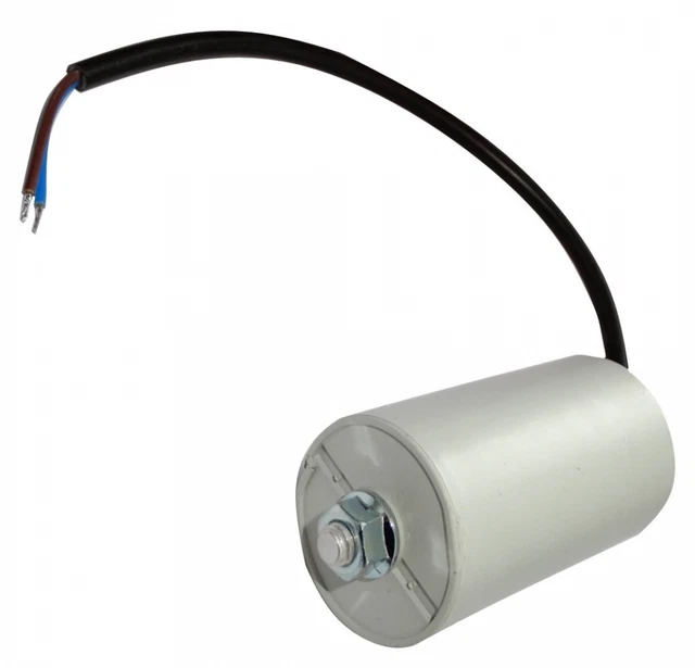 AERZETIX - Condensateur Permanent de Travail 25µF-450V-⌀45/78mm-à câble-M8
