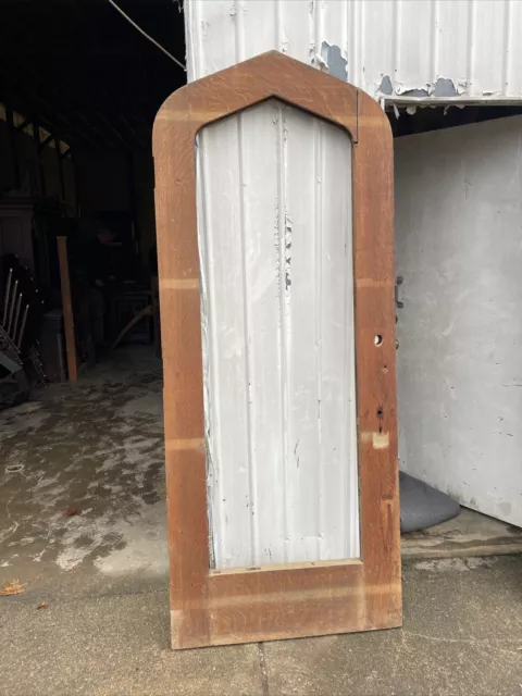 YH antique arch top entrance door no glass 36 x 88.5 x 2“