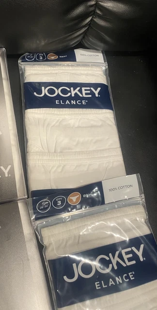 Jockey Men's Retro Elance String Bikini Brief – White Cotton, Super Thin (New)