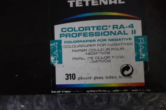 Papel de color Tetenal Colortec RA-4Professional 11 para negativos. Brillante.