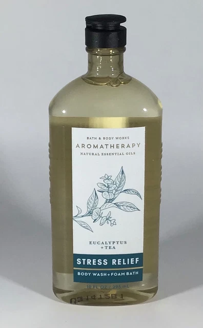 Eucalipto alivio del estrés aromaterapia Bath & Body Works + té lavado corporal 10 fl.oz