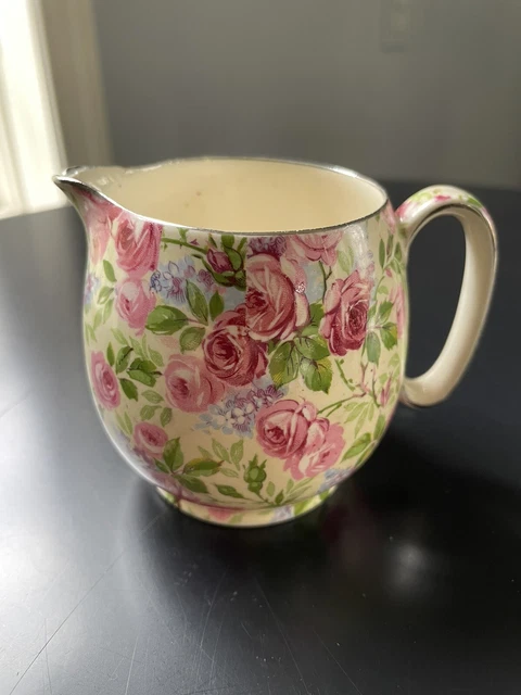 Vintage Royal Winton Grimwades June Roses creamer - Countess style (3 in)