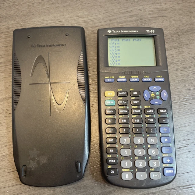 Texas Instruments TI-83 Graphing Calculator with Cover - Tested