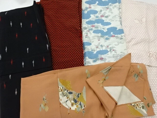 42618# Japanese Kimono / Antique Kimono / Set Of 5