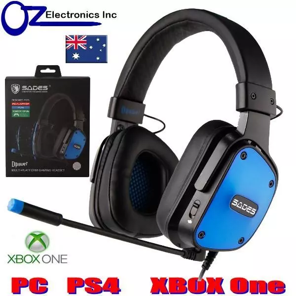 SADES DPOWER 3.5mm Multi Platform Gaming Headset Mic Chat NEW Noise Reduction