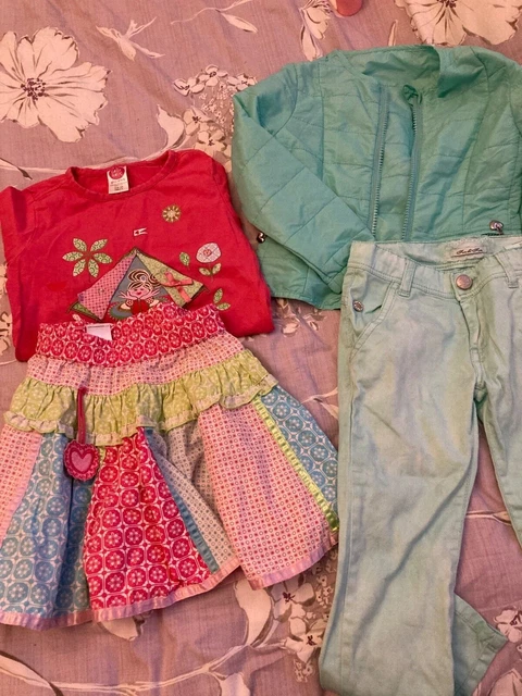 pacchetto estivo ragazze età 3-4 designer torta walk divertimento e divertimento buone condizioni 