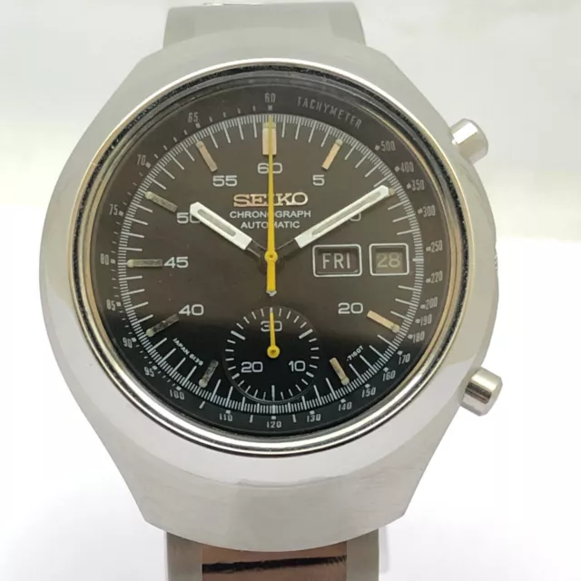 Cronografo vintage da uomo Seiko 6139-7100 Orologio da polso automatico con...
