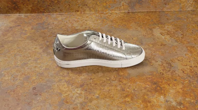 New! Givenchy 'Urban Street' Low Top Sneaker Silver Womens 8 US 38 Eur MSRP $595 2