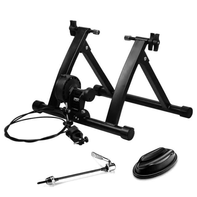 Turbo Trainers Bike Trainer for Indoor Riding Bike Training Stand Magnetic Black