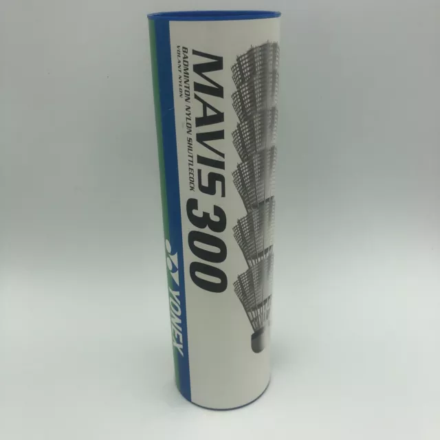 Yonex Mavis 300 Badminton Shuttlecocks (Tube of 6) - White, M-300P