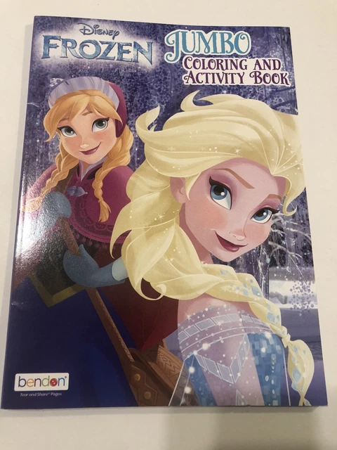 DISNEY PRINCESS FROZEN Jumbo Coloring and Activity Book by Bendon Elsa ...