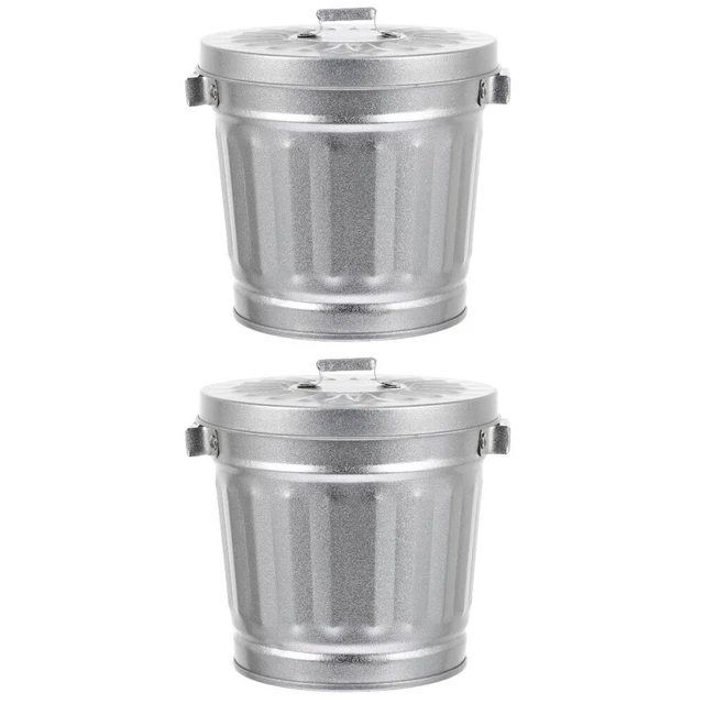 2x dispenser bidone della spazzatura desktop bidone della spazzatura da banco