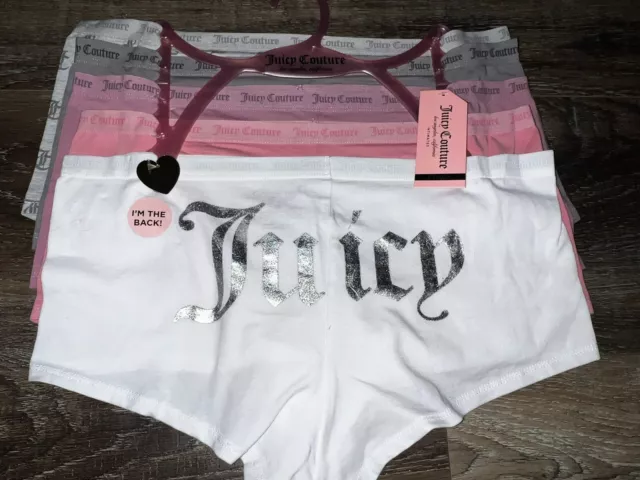 Juicy Couture Womens 5 Packs Intimates Cheeky Underwear Panties