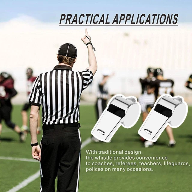 Metal Referee Whistle Stainless Steel Extra Loud Whistle For School Sports S4S7