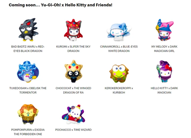 MCDONALD'S TOYS X Sanrio 2024 Yu-Gi-Oh! x Hello Kitty and Friends -Pick