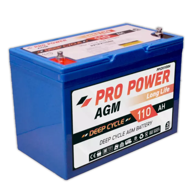 12V 110Ah Amp Hour Agm Battery Sla 12 Volt Deep Cycle Dual Fridge 105Ah 100Ah