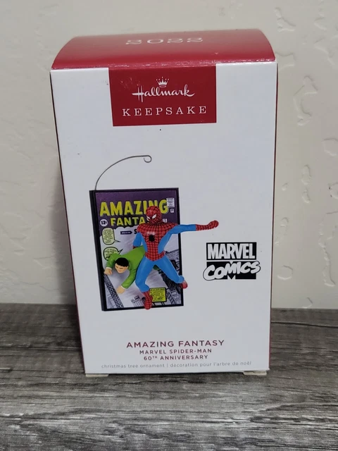 NEW 2022 Hallmark Keepsake Amazing Spiderman Ornament Marvel Comics