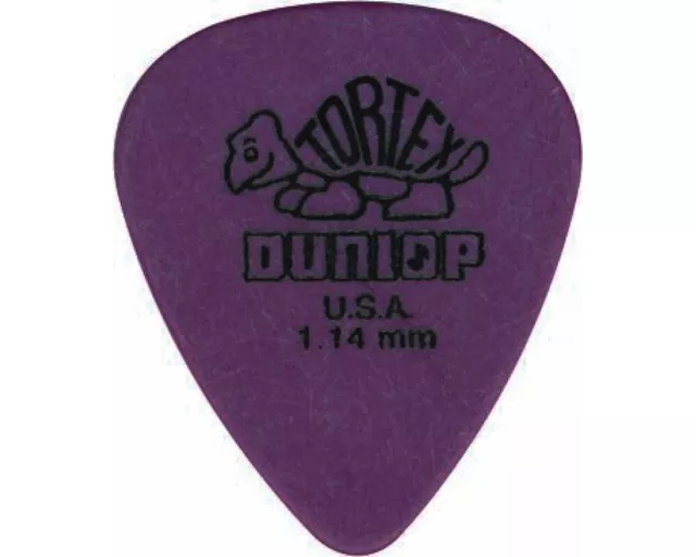 DUNLOP 418P "Tortex Standard" Purple 1.14mm (12pz) "Tortex Standard" Purple 1.14