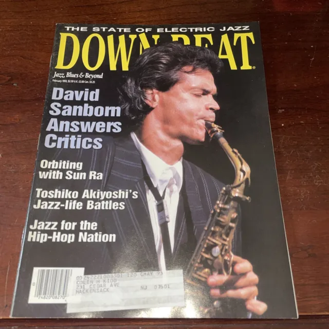 FEBRUARY 1993 DOWN BEAT~David Sanborn,Sun Ra,Toshiko Akiyoshi,jazz for ...