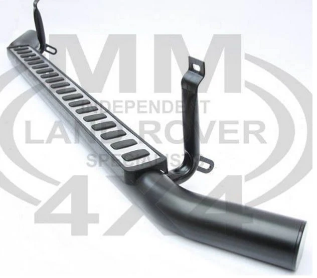 Pedane Laterali LAND ROVER DEFENDER 90 DAL 1983 AL 2019 : Battitacco In Acciaio Inox - Foto 5