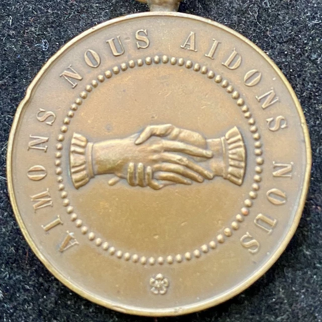 Médaille Société De Secours Mutuels Marseille 1887 Ancienne