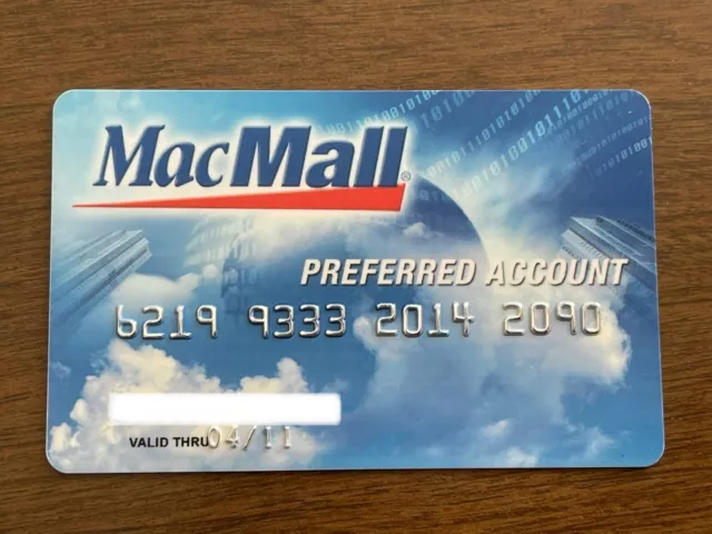 Mac Mall Expired Credit Card - Collectible - Unsigned