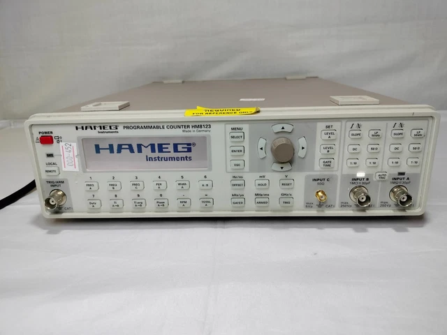 Hameg HM8123 2.6 GHz Programmable Counter Made in Germany S/N: 044140086