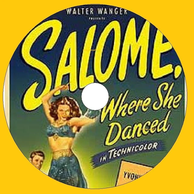 SALOME, WHERE SHE Danced 1945 Classic Movie DVD Yvonne De Carlo Drama