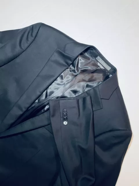 Indochino Blazer Mens 42 Black Wool Cashmere Luxury Modern Sportcoat Jacket
