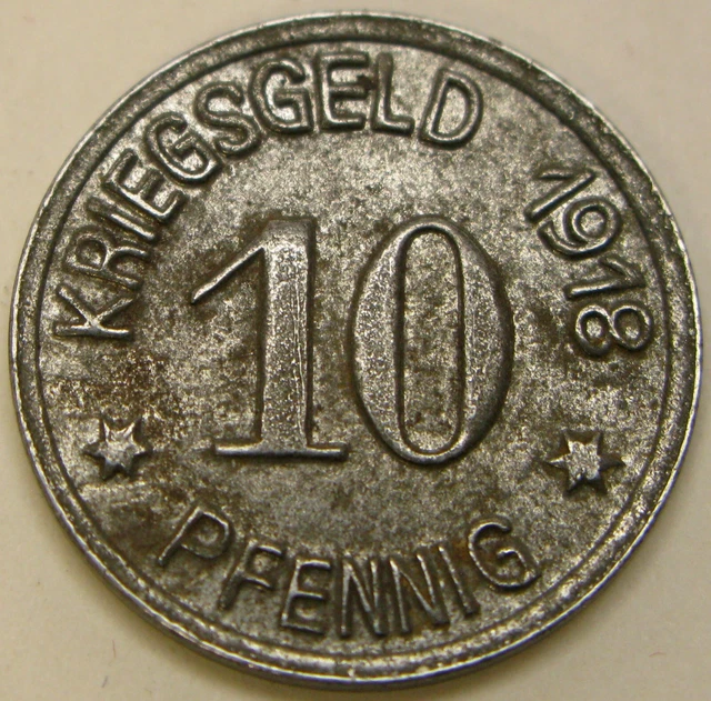 SIEGEN (Germany) 10 Pfennig 1918 Token - Kriegsgeld / Emergency Money - 1030 *