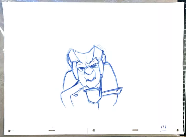 Atlantis 2001 Packard Walt Disney Production Animation Cel Drawing 116