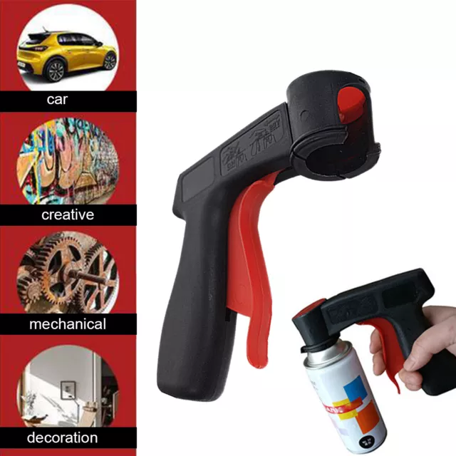 Universal Spray Can Gun Pistol Grip Aerosol Repair Paint Bottle Trigger Handle